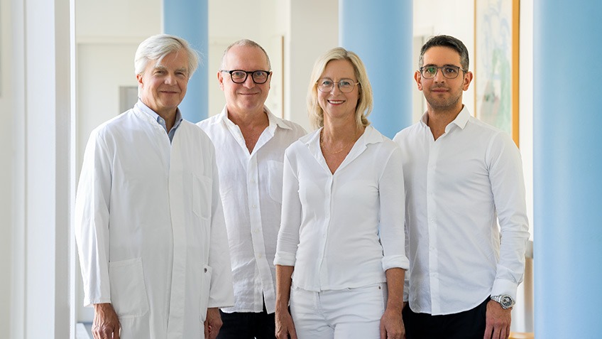Dr. med. Albert Streminski, Dr. med. Lothar Müller, Dr. med. Isabell Wieber und Herr Zaidoon Anwer